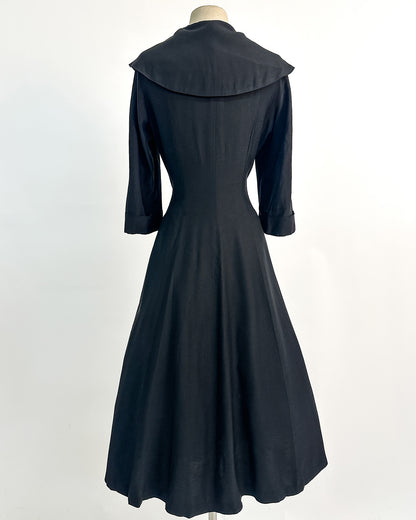 1950s “The Midnight New Look Dress” / Large