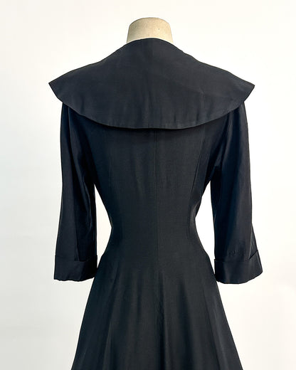 1950s “The Midnight New Look Dress” / Large