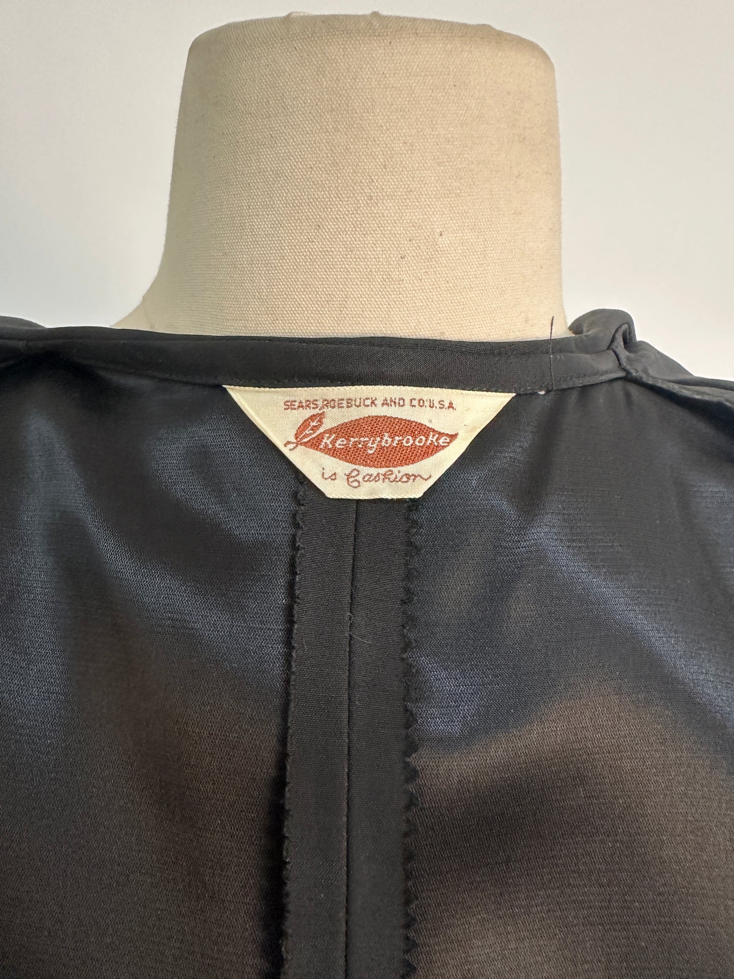 1950s “The Midnight New Look Dress” / Large