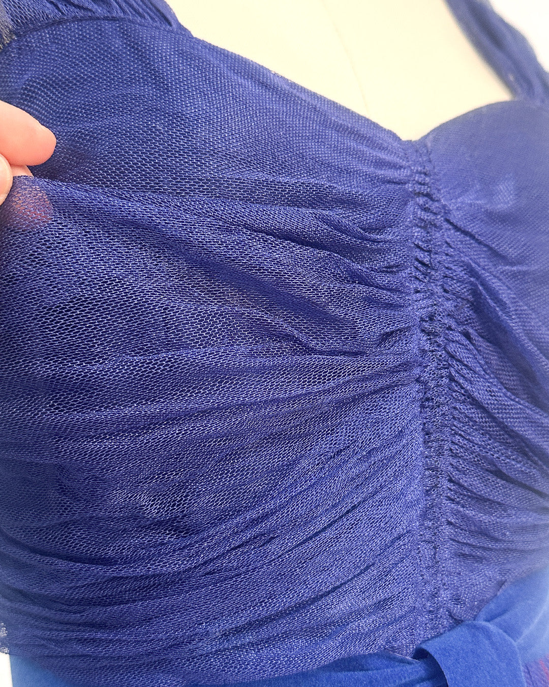 1930-40s 'The Midnight Enchantress' Tulle Gown / Small