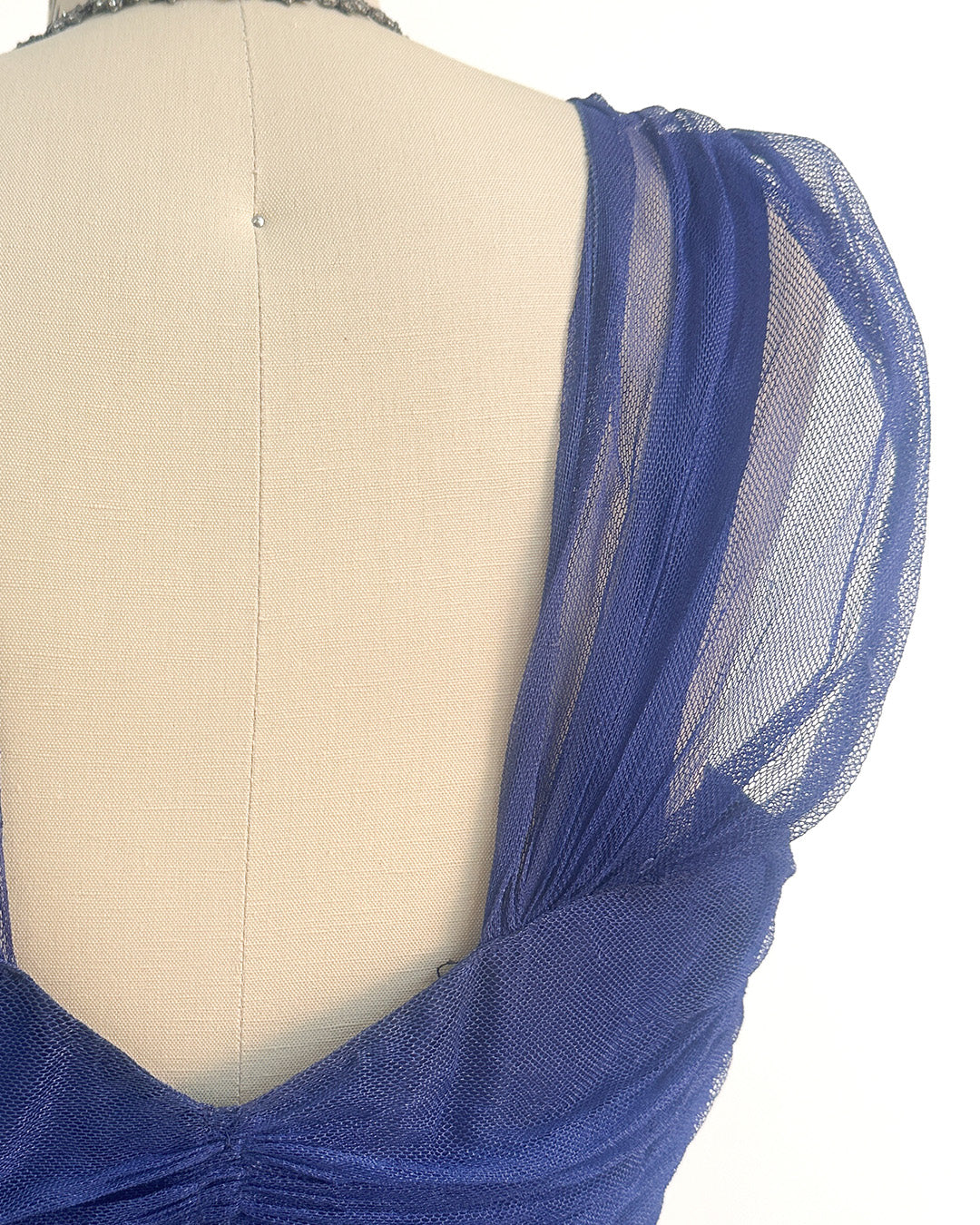 1930-40s 'The Midnight Enchantress' Tulle Gown / Small