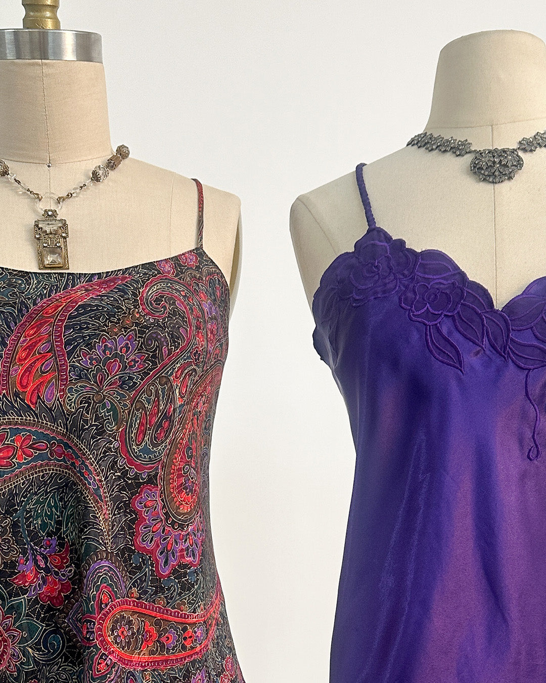 1980s 'The Amethyst Shadow' Slip / Large