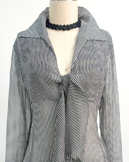 2000s 'The Midnight Sonata' Blouse / Medium –– Large