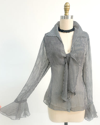 2000s 'The Midnight Sonata' Blouse / Medium –– Large