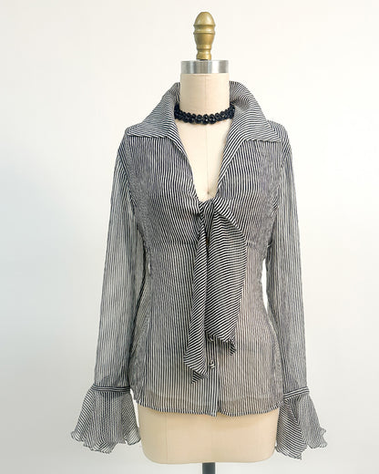 2000s 'The Midnight Sonata' Blouse / Medium –– Large