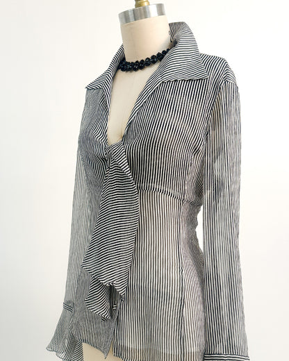 2000s 'The Midnight Sonata' Blouse / Medium –– Large