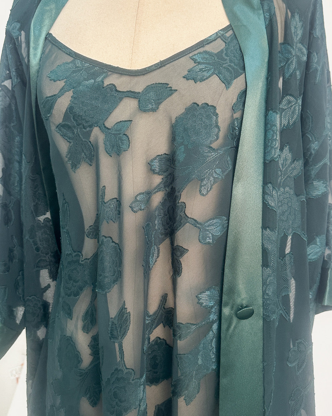 1980-90s 'The Midnight Grove' Lingerie Set / Medium - Large