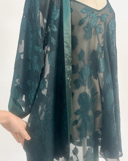 1980-90s 'The Midnight Grove' Lingerie Set / Medium - Large