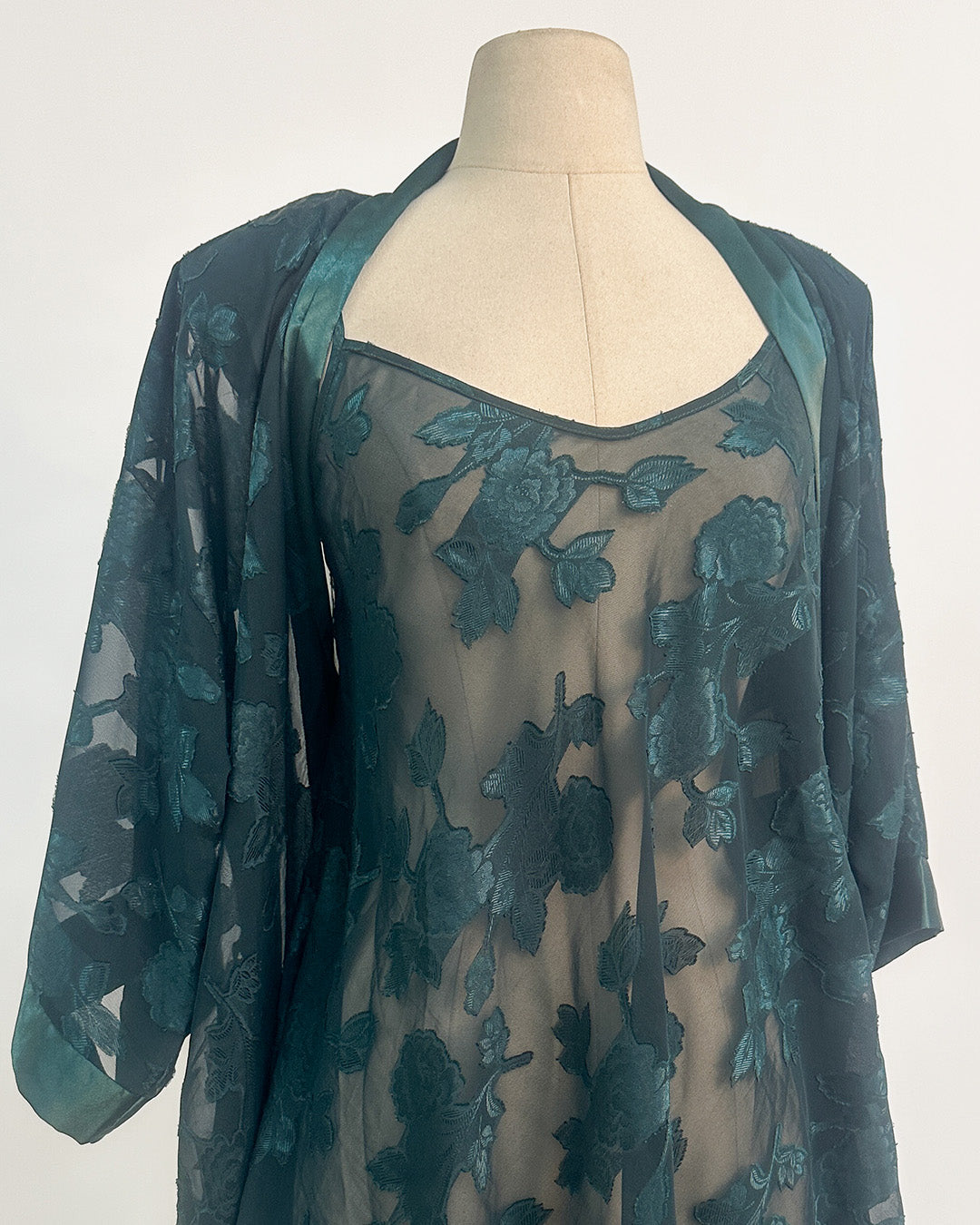 1980-90s 'The Midnight Grove' Lingerie Set / Medium - Large