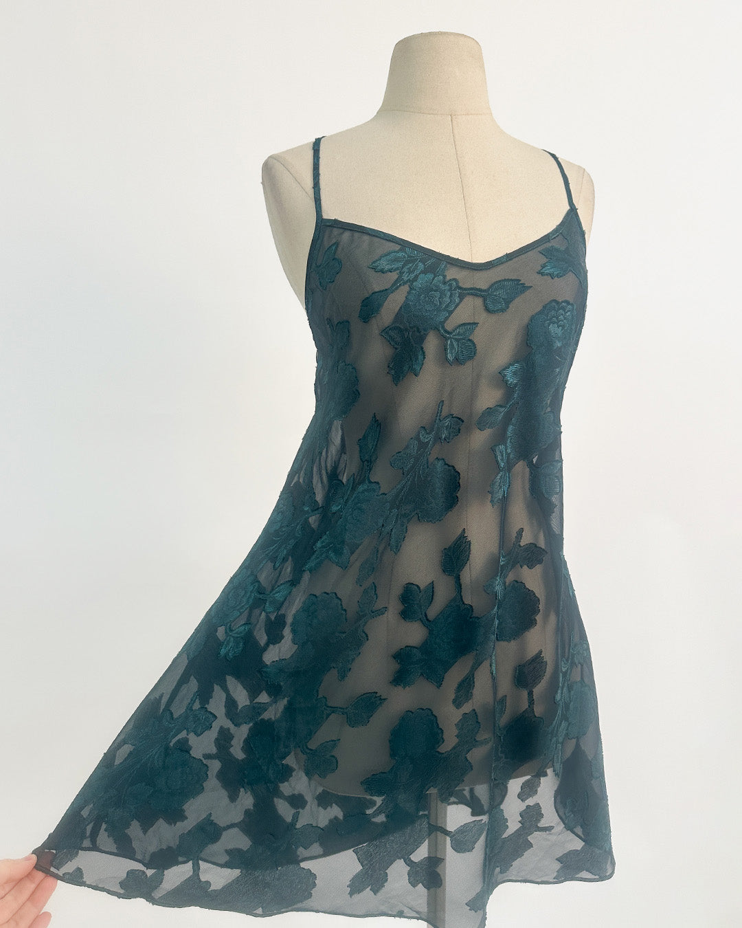 1980-90s 'The Midnight Grove' Lingerie Set / Medium - Large