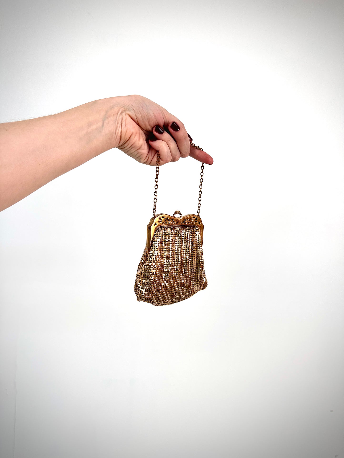 1930s Whiting & Davis Gold Mesh Handbag