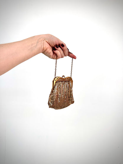 1930s Whiting & Davis Gold Mesh Handbag