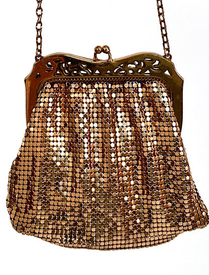 1930s Whiting & Davis Gold Mesh Handbag