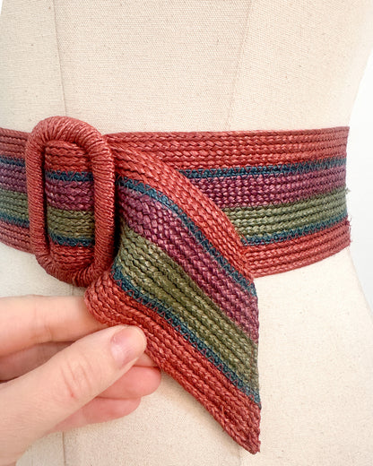 1980s 'The Forest Haze' Woven Belt / One Size