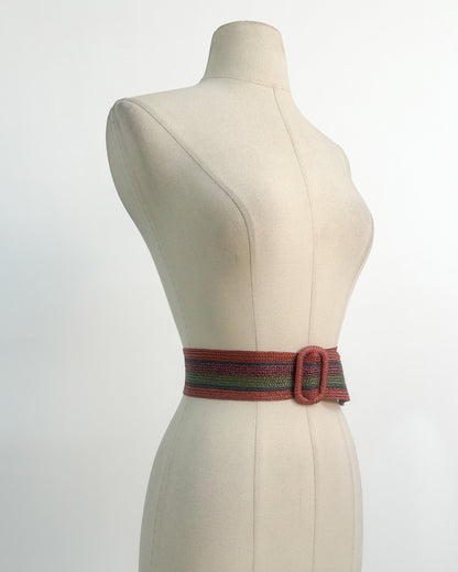 1980s 'The Forest Haze' Woven Belt / One Size