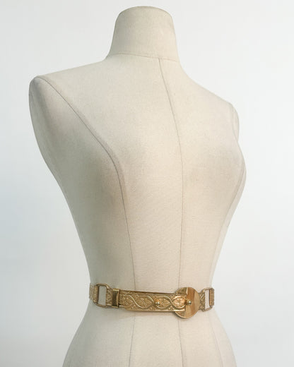 1960-70s 'The Gilded Bloom' Belt / Waist 36