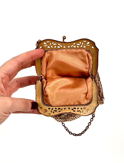 1930s Whiting & Davis Gold Mesh Handbag