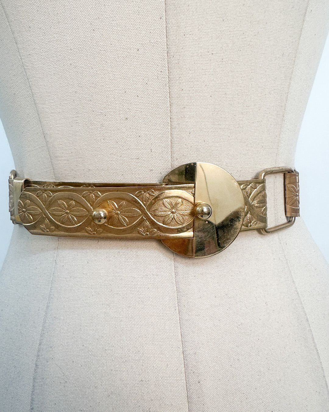 1960-70s 'The Gilded Bloom' Belt / Waist 36