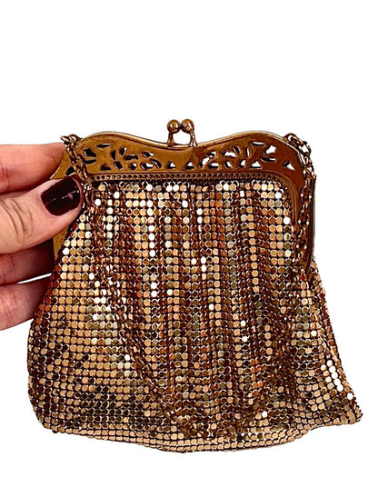 1930s Whiting & Davis Gold Mesh Handbag