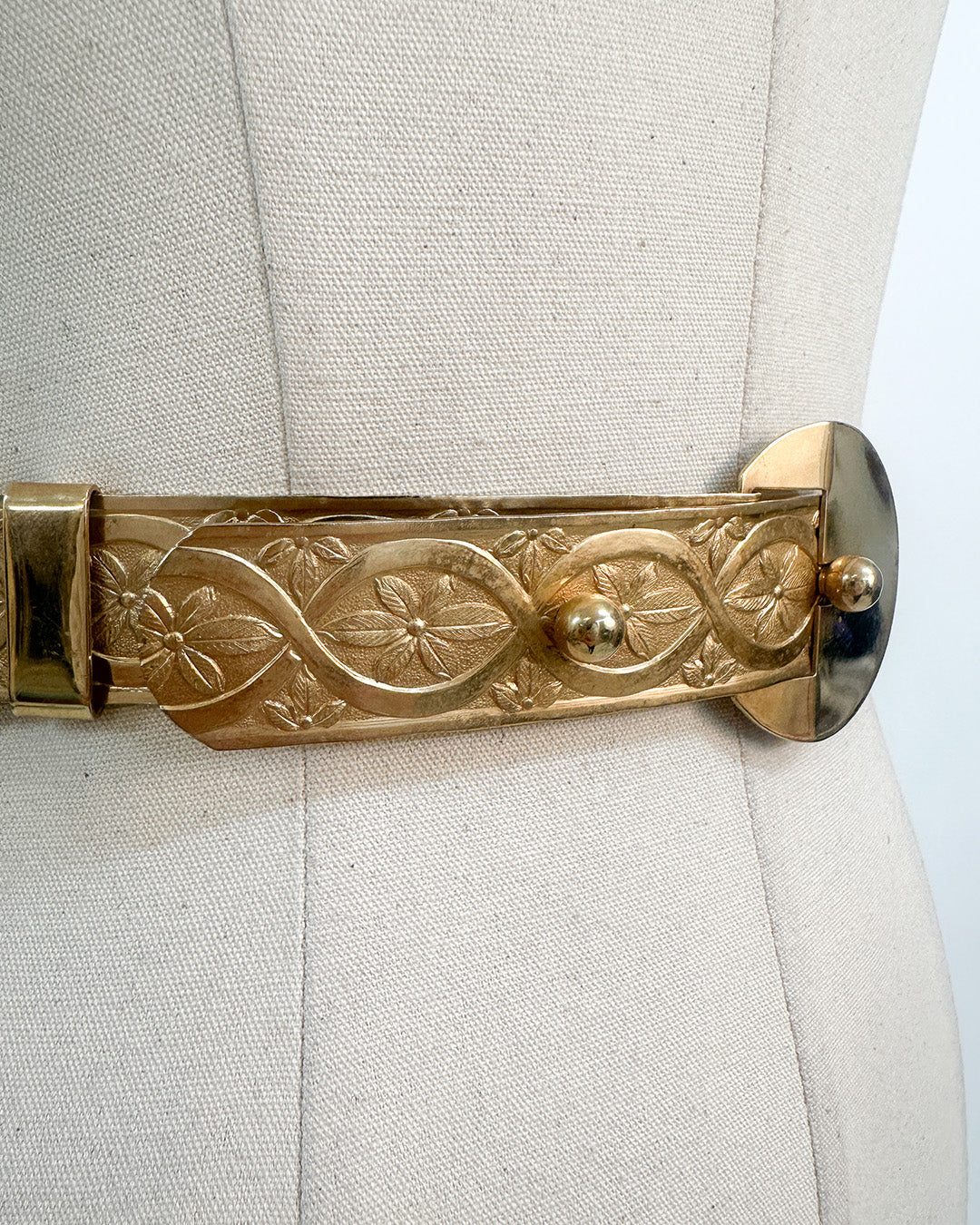1960-70s 'The Gilded Bloom' Belt / Waist 36