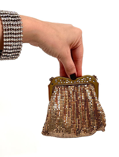 1930s Whiting & Davis Gold Mesh Handbag