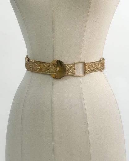 1960-70s 'The Gilded Bloom' Belt / Waist 36
