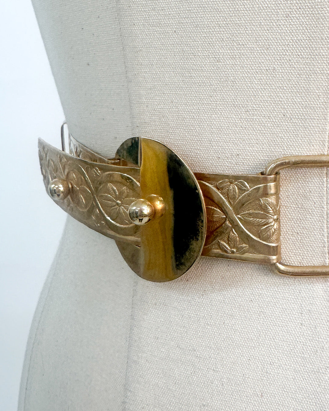 1960-70s 'The Gilded Bloom' Belt / Waist 36