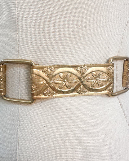1960-70s 'The Gilded Bloom' Belt / Waist 36