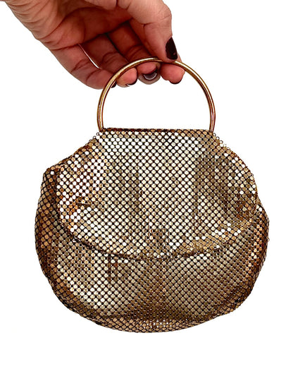 1940s Whiting & Davis Gold Mesh Handbag
