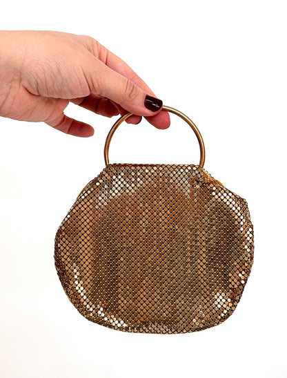1940s Whiting & Davis Gold Mesh Handbag
