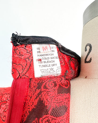 1970-80s 'The Dragon’s Shadow' Qipao / Medium