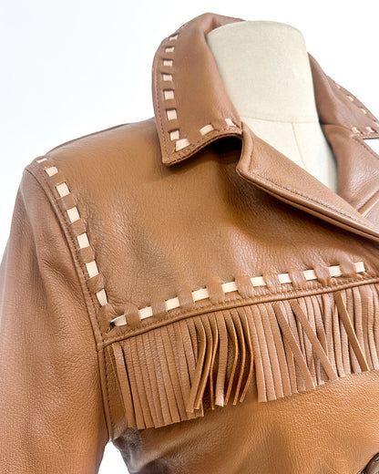 1970s 'Gypsy Moon' Leather Jacket / Medium