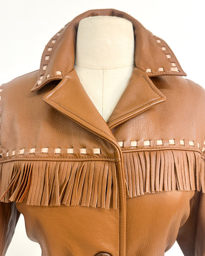 1970s 'Gypsy Moon' Leather Jacket / Medium