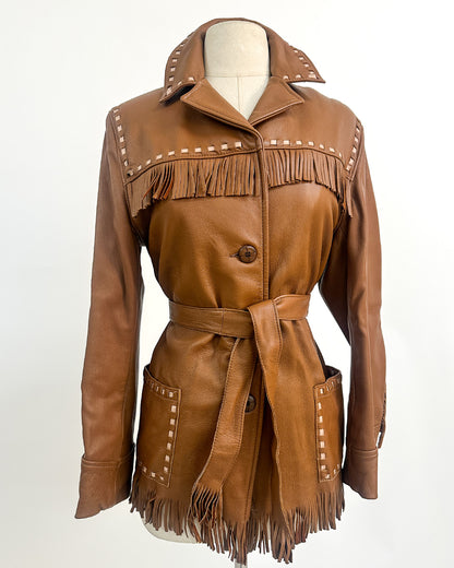 1970s 'Gypsy Moon' Leather Jacket / Medium