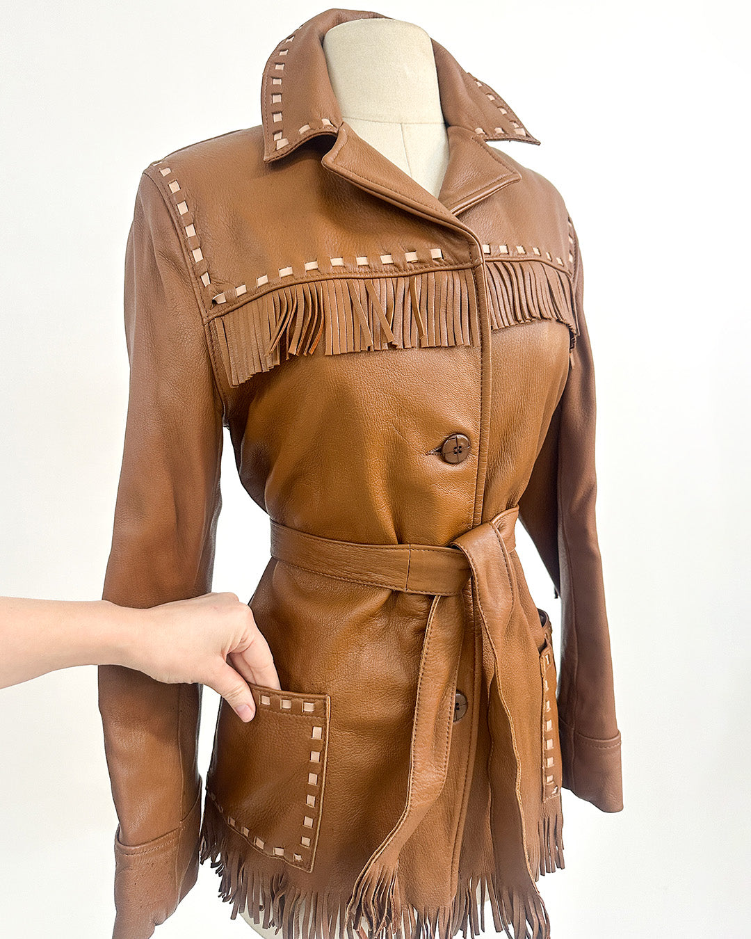 1970s 'Gypsy Moon' Leather Jacket / Medium