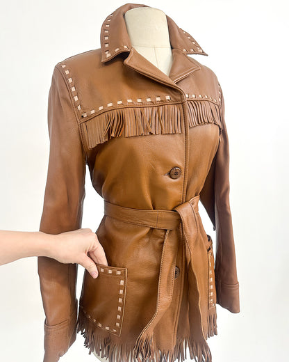 1970s 'Gypsy Moon' Leather Jacket / Medium