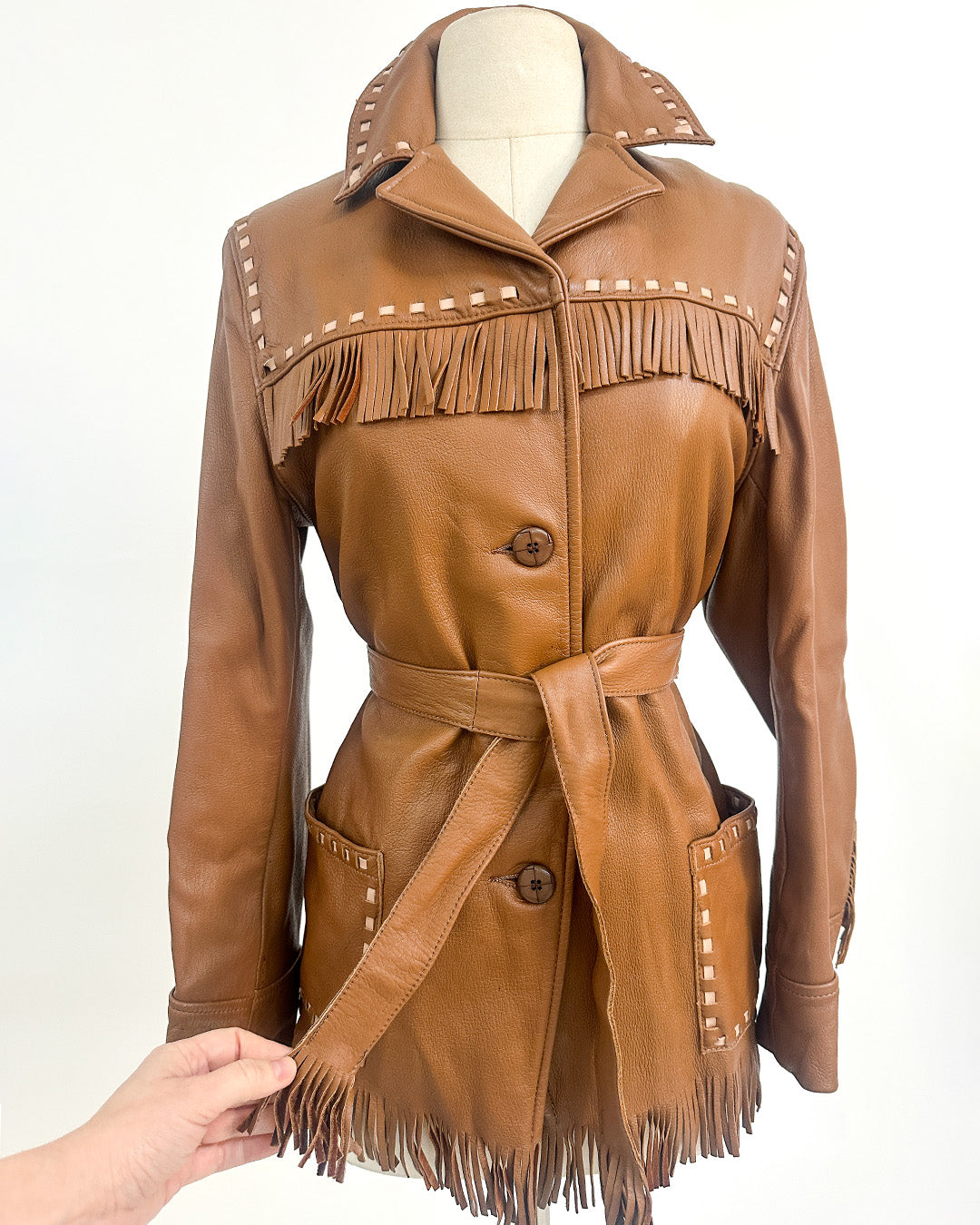 1970s 'Gypsy Moon' Leather Jacket / Medium
