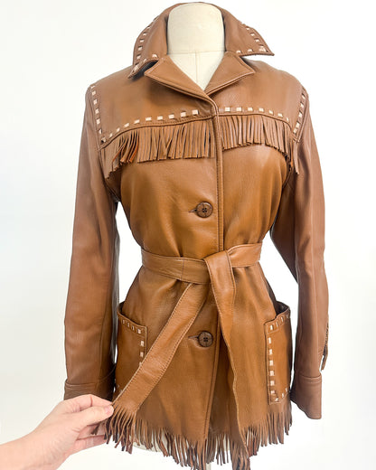 1970s 'Gypsy Moon' Leather Jacket / Medium