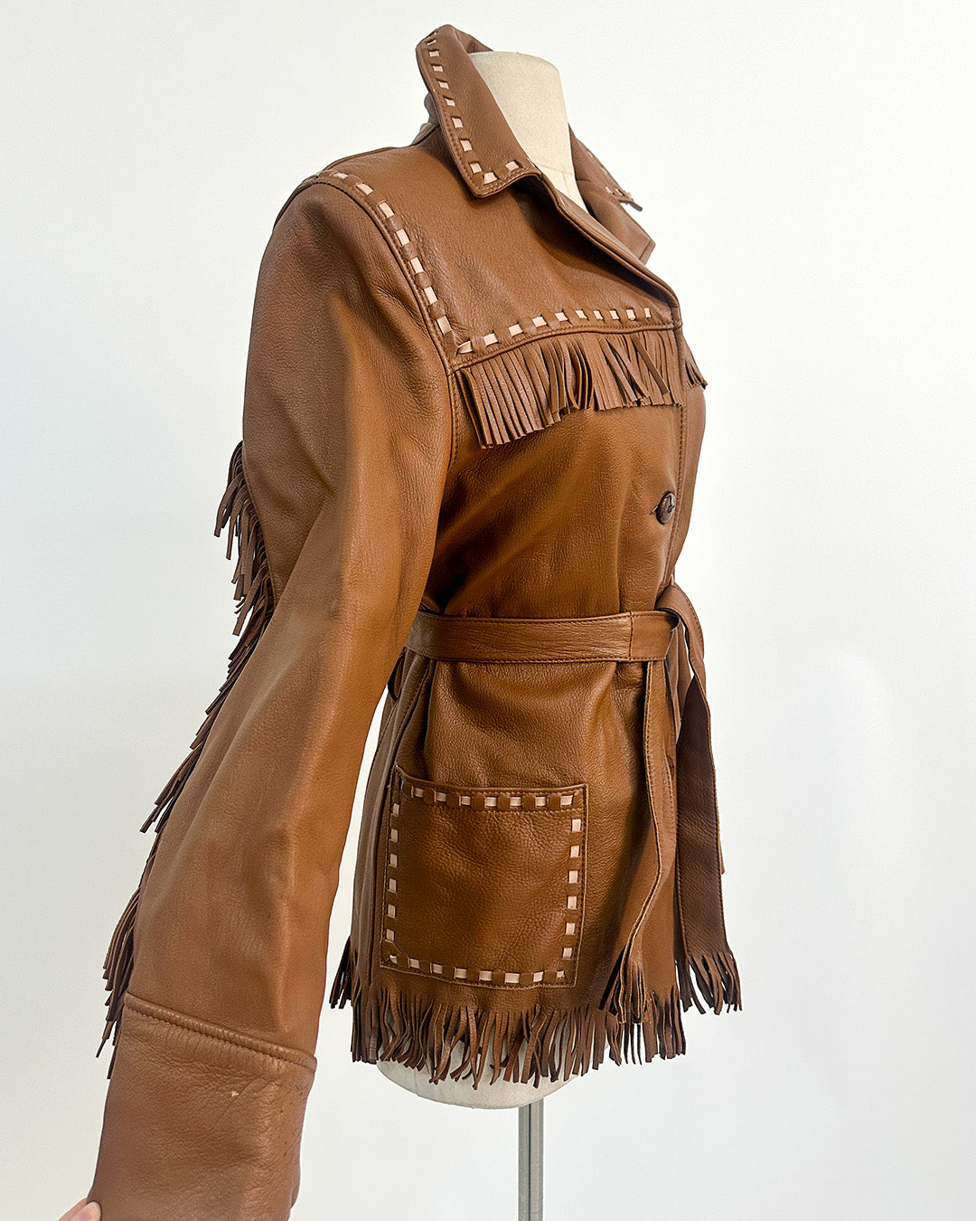 1970s 'Gypsy Moon' Leather Jacket / Medium