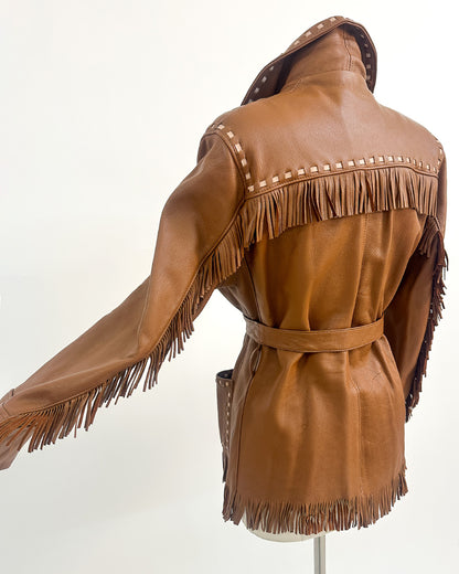 1970s 'Gypsy Moon' Leather Jacket / Medium