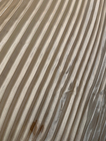 1930s Pleated Silk Satin Gown / Waist 28