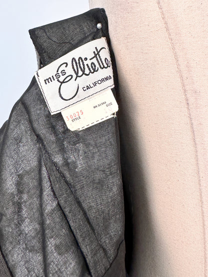 1960s Lacey Cotton Fit and Flare by Miss Elliette / Waist 25