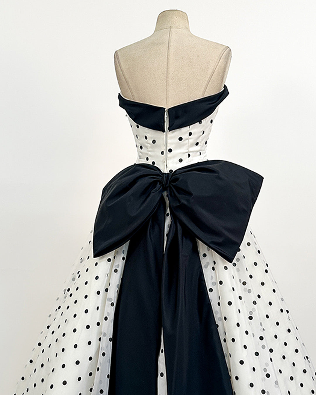 1980s The Manhattan Polka Dot Gown / Small