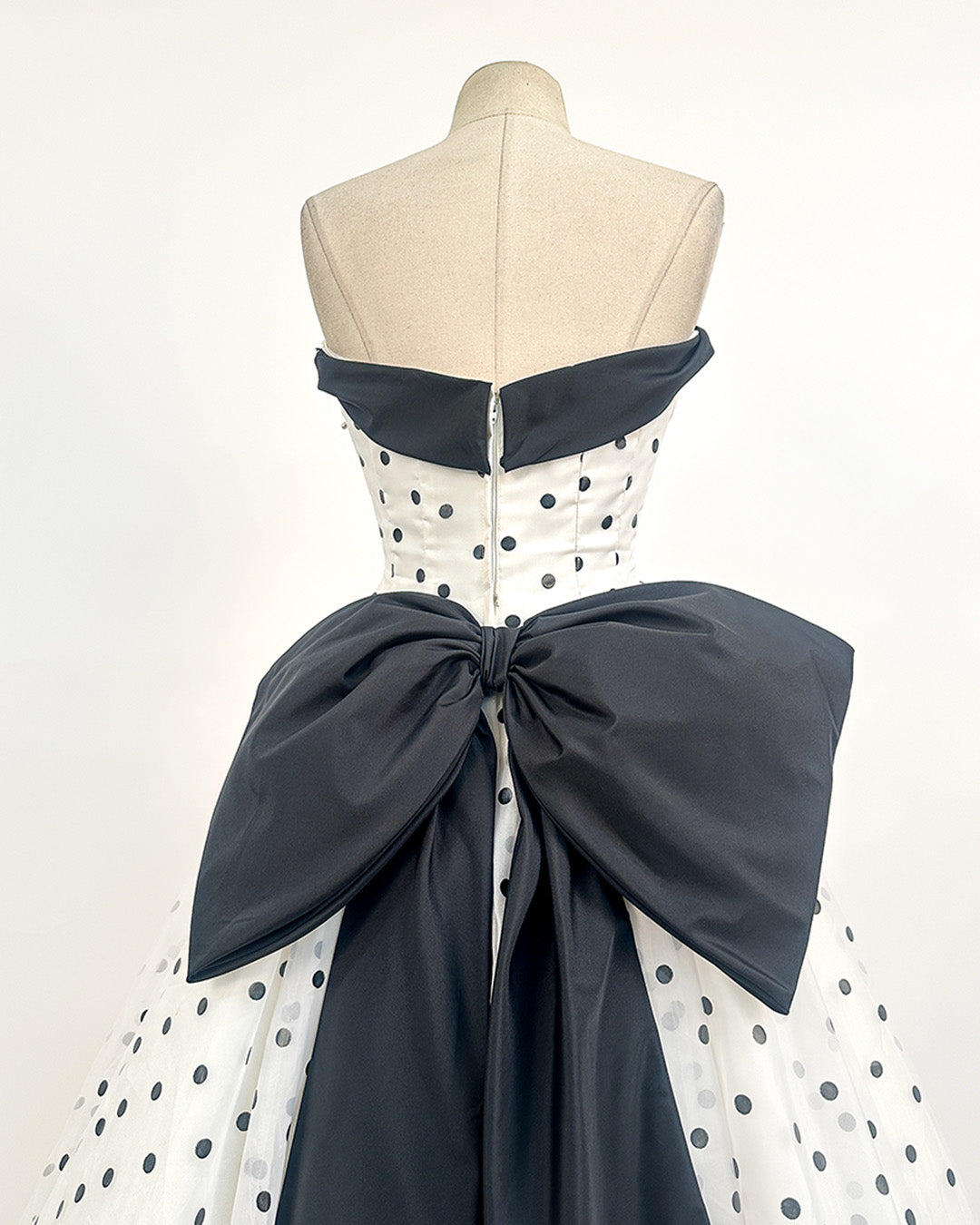 1980s The Manhattan Polka Dot Gown / Small