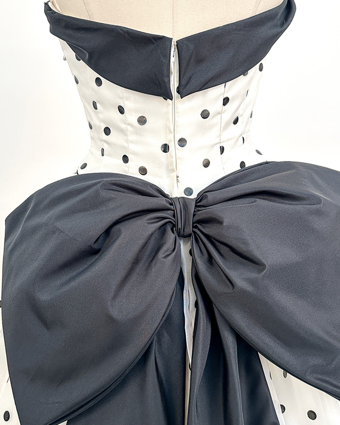 1980s The Manhattan Polka Dot Gown / Small