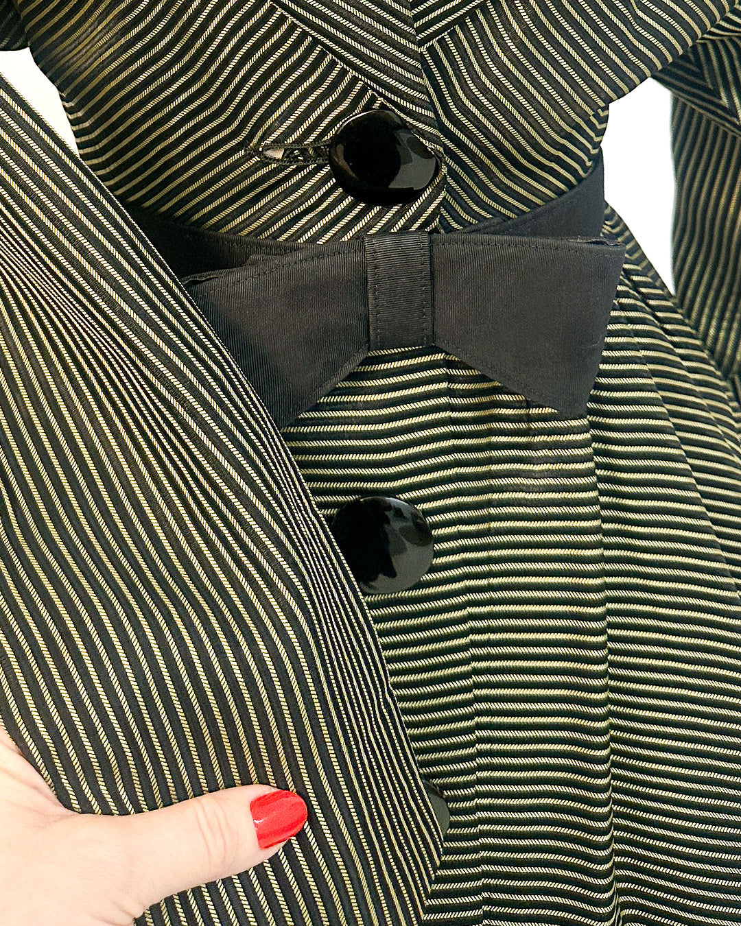 1940-50s 'The Martini Olive' Dress / Small