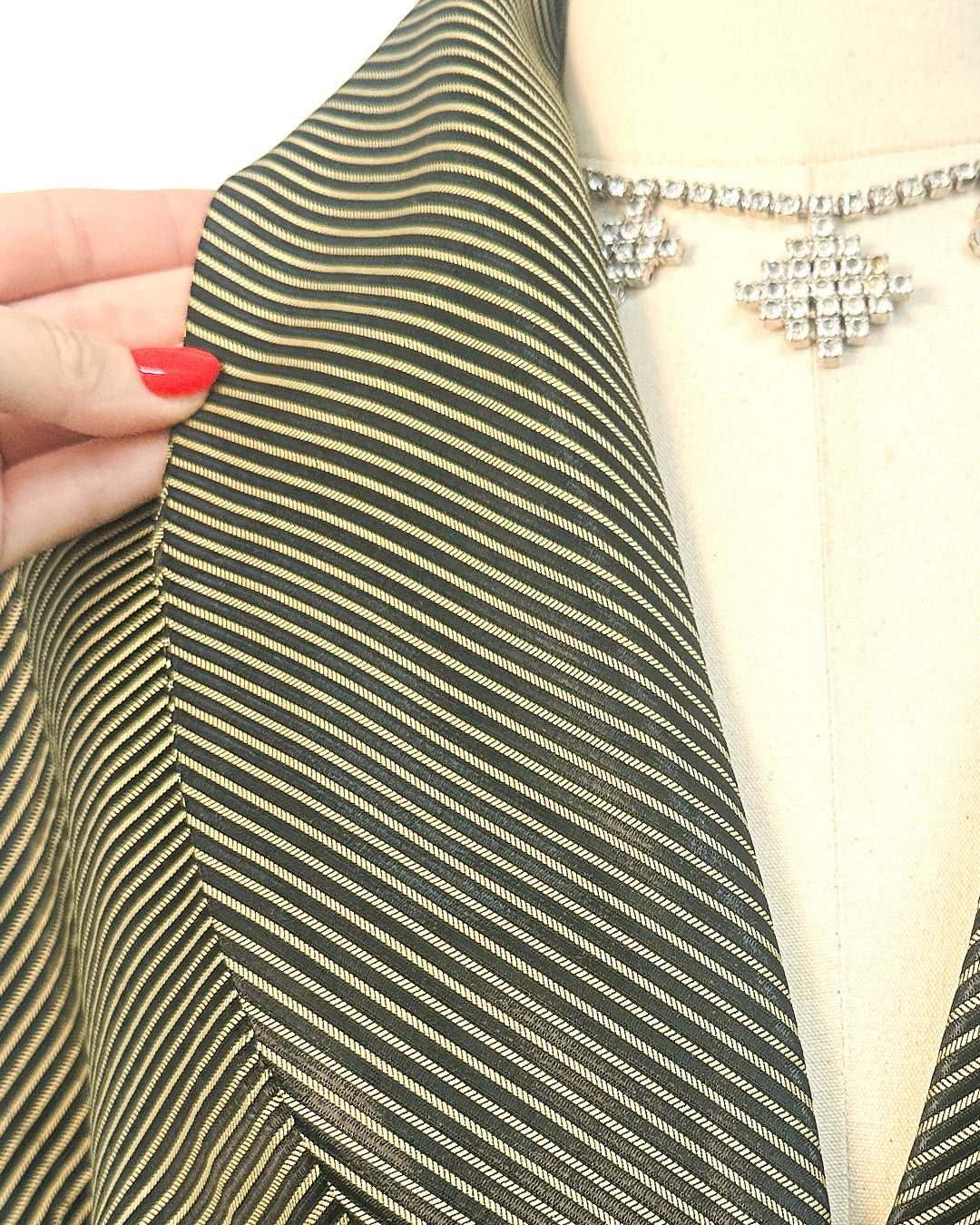 1940-50s 'The Martini Olive' Dress / Small