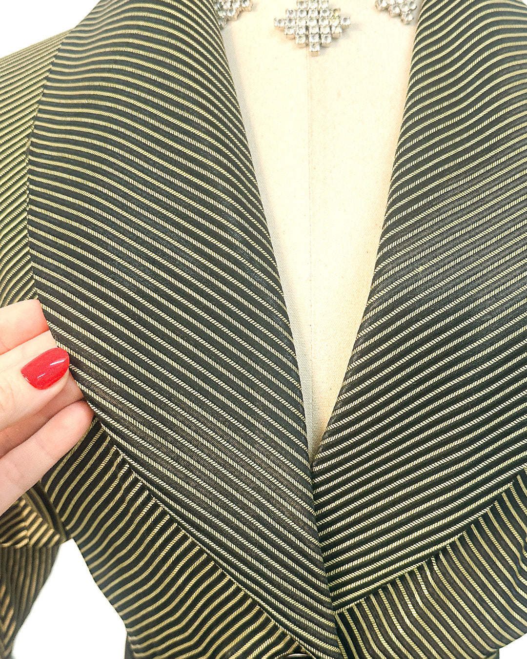 1940-50s 'The Martini Olive' Dress / Small