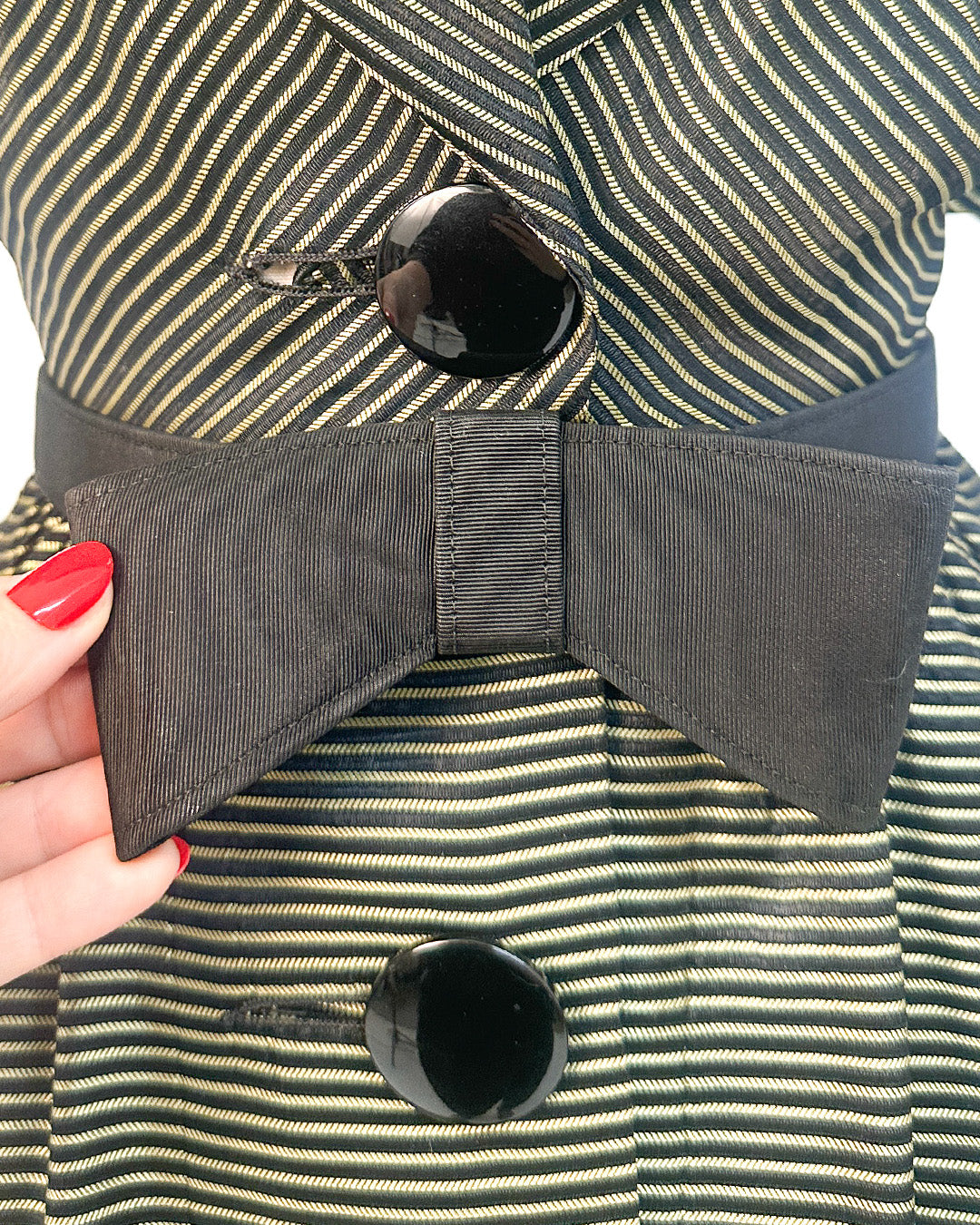 1960s 'The Black Tie' Belt / Medium