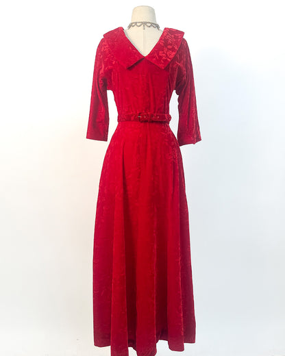 1950s 'The Mimosa Morning' Hostess Dress / Medium